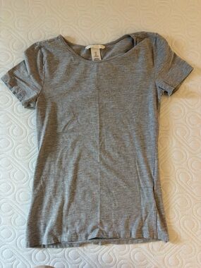 H&M Grey Fitted T-Shirt